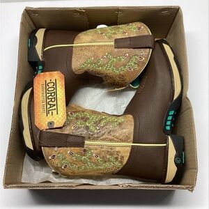 Corral Women's Brown and Green Western Boots